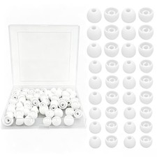 60Pack Earbuds Replacement Tips Silicone, White 3 Sizes S/M/L