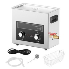 6L Ultrasonic Cleaner with Heater Timer  Basket, Professional Digital Sonic