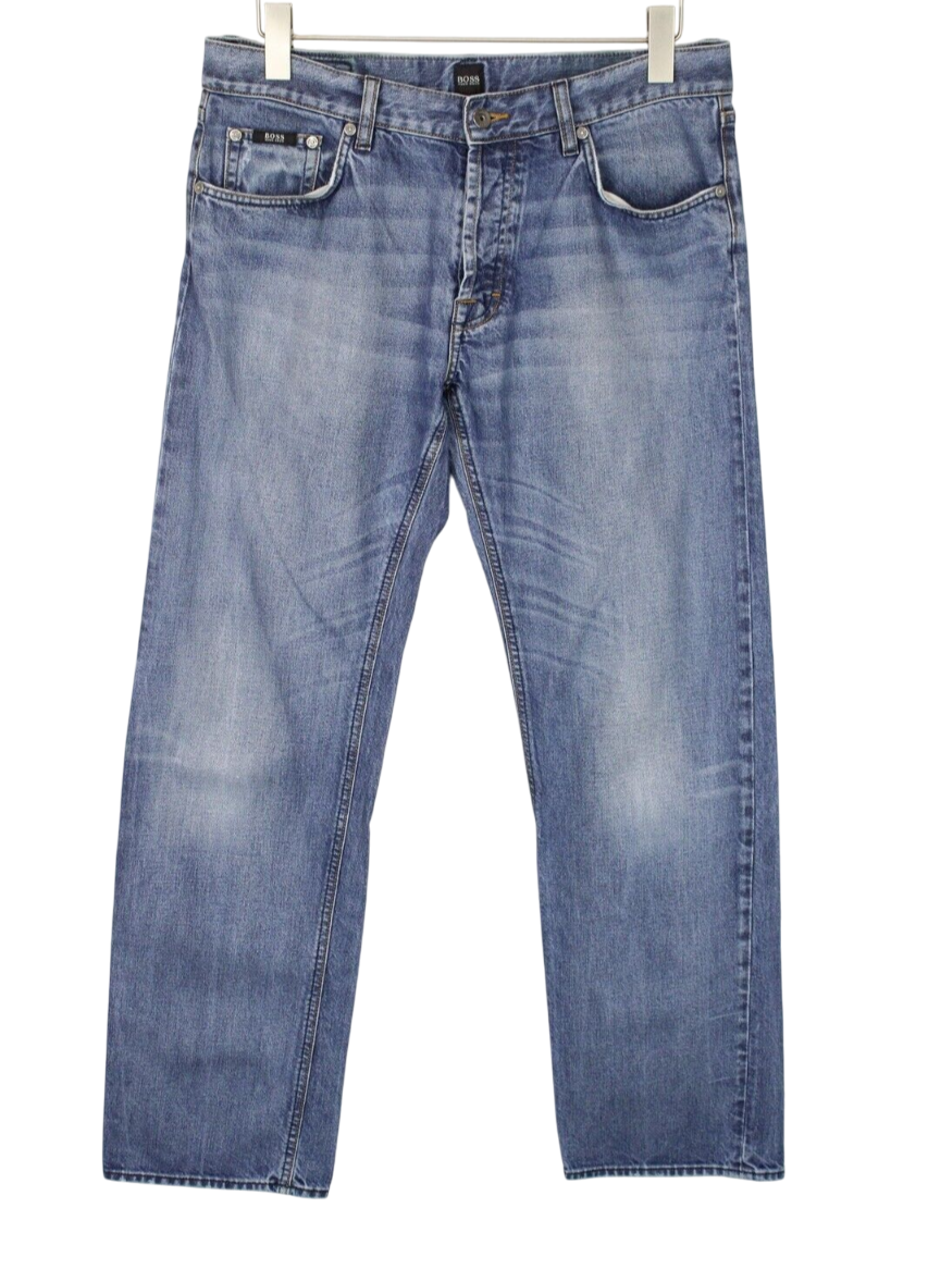 HUGO BOSS Scout1 Regular Fit Men's Jeans W35/L32 New Button Fly | eBay