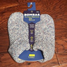 NEW Bombas Gripper Slipper Sherpa Multi-Color House Shoes Socks Size S