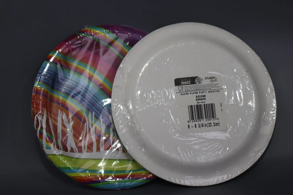Serape Fiesta Party - Paper Dinner Plates 1 Pack of 8 - (Pack of 3, 24 Count) - Image 3 of 4
