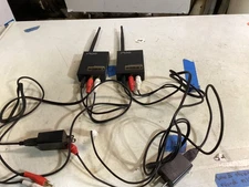 Wireless audio transmitter receiver set metal cases made in china untested gc