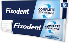 Fixodent Complete Denture Adhesive Cream 47g | Fresh Flavour All-Day Strong Hold