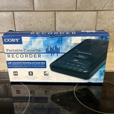 Coby Portable Cassette Recorder Black CVR 22 New In Open Box