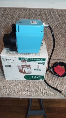Little Giant Water Pump 3E-12NYS 115v 1/15HP 500 GPH Submersible Pond Fountain