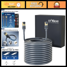 25M Starlink Cable Gen 3, 82FT Ethernet Extension for Satellite Internet, Waterp