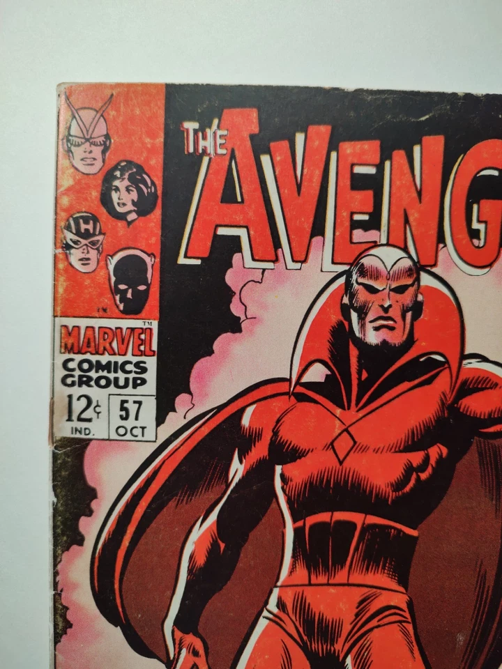 Avengers #57, GD/VG, Marvel 1968, 1st Vision, Roy Thomas, Disney+ VisionQuest 🔑 - Image 2 of 4