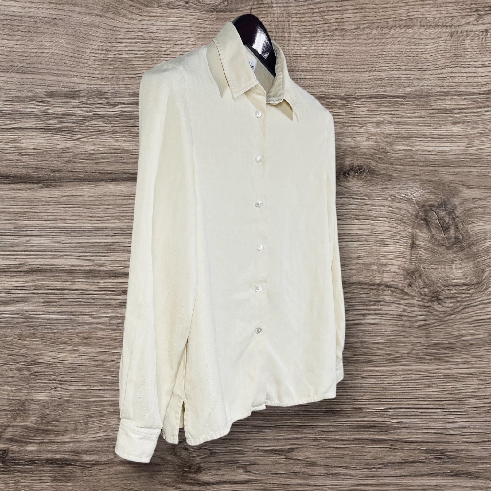 Pendleton 100% Silk Button Front Blouse Womens 6 … - image 3