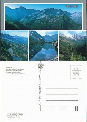 Zuberec Zuberzec Bölényfalu Pohľad na hrebeň Roháčov. Spálená Dolina 1985