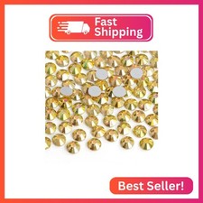 Jollin 1440 Pieces Flatback Rhinestones Glue Fix Crystal Glass Diamantes Gems fo