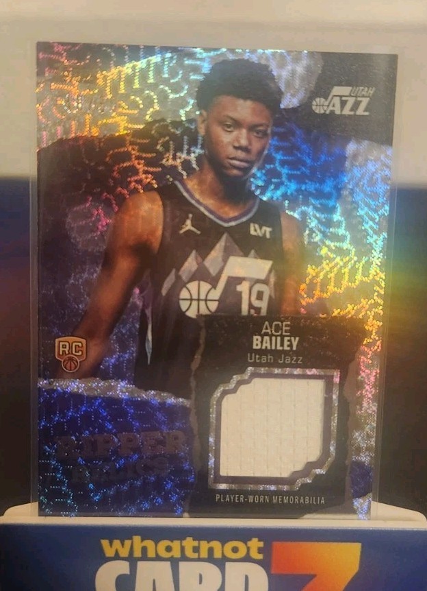 Ace Bailey 2025-26 Topps Basketball Rookie Ripper Relics Jersey /50 Flash Drop