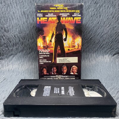 Heat Wave VHS Tape 1990 Watts Riots of James Earl Jones Cicely Tyson Classic