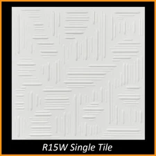 Décor Ceilings R15 Foam Glue-Up Ceiling Tile 20x20 (126.72 s.f/Case) Pack of 48