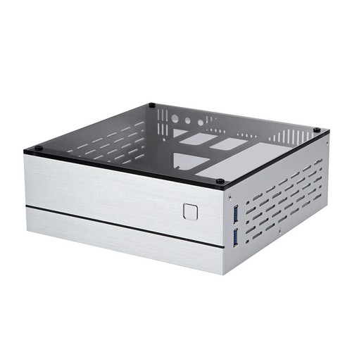 Aluminum Mini-ITX HTPC Desktop Computer Case Game PC Industrial Control Chassis - Picture 3 of 14