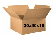 30" x 30" x 16" CARDBOARD BOX - 200 lb - SINGLE BOX