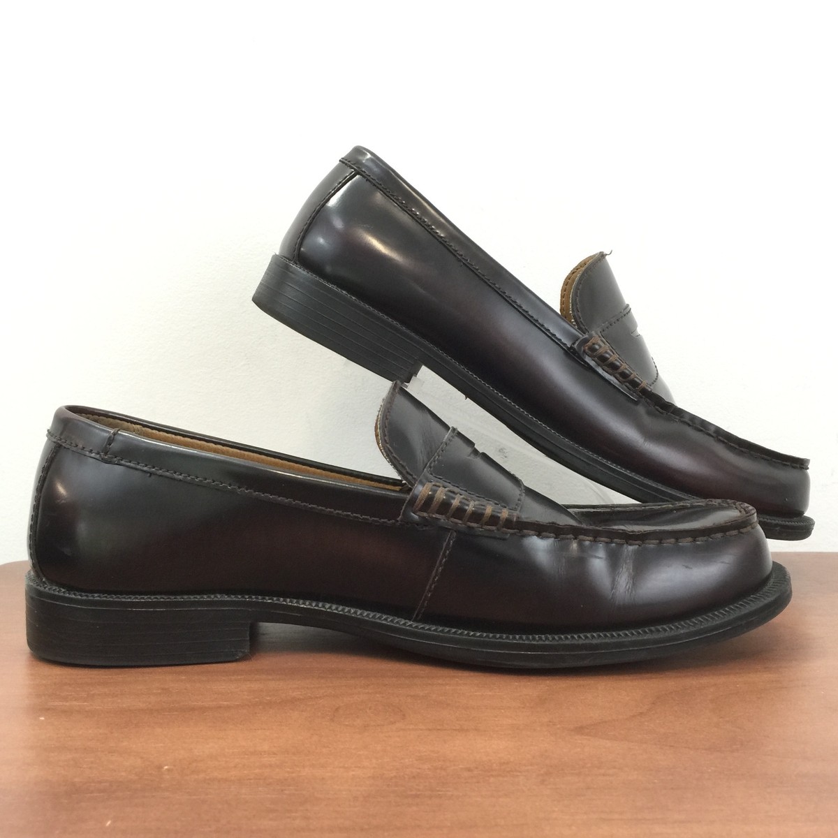 DEXTER Mens Leather Penny Loafer Cushioned Insole Flexible  display picture 1