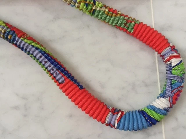 Hermes sale silk necklace