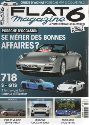 FLAT 6 326 2018 PORSCHE 718 BOXSTER S & GTS 997 RACING PH2 911 2.5 ST 964 RS