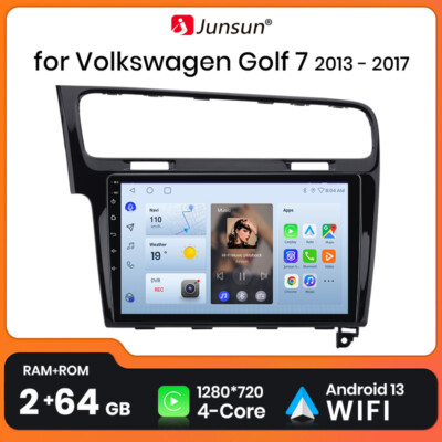 10'' DAB Apple CarPlay 64G Android13 Autoradio GPS NAVI Für VW Golf 7 VII SWC FM