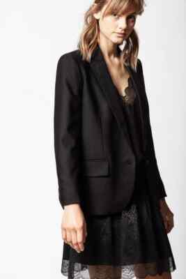 $548 NWT ZADIG & VOLTAIRE Sz36(S-6) VIKING STRASS BEADDED STRETCH