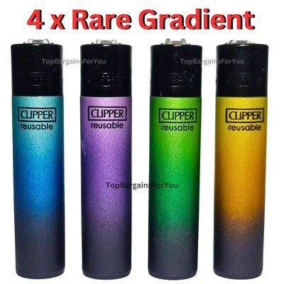Wholesale Clipper Lighters "Metallic Gradient" Design - Assorted | UK