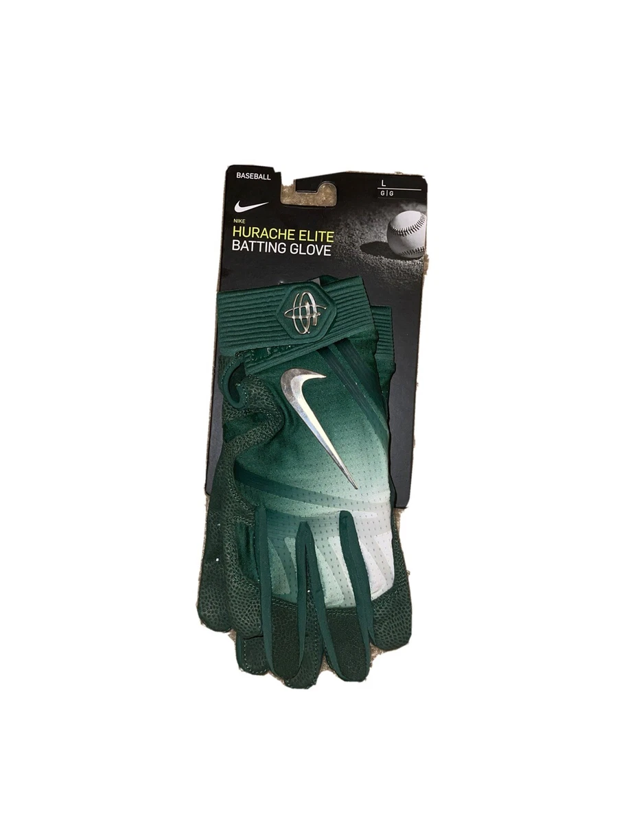 WHITE/GREEN BATTING GLOVES