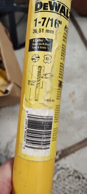  1 7/16''X22.5'' DeWALT SDSMAX 4 CUT CARBIDEBIT-German Made Not China 028874058293