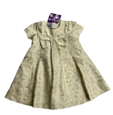Blueberi Boulevard Baby Girls 24 Months Beige/ Gold Christmas Holiday Dress  NWT | eBay