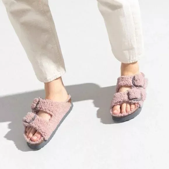 Arizona Teddy Shearling Birkenstock Sandals