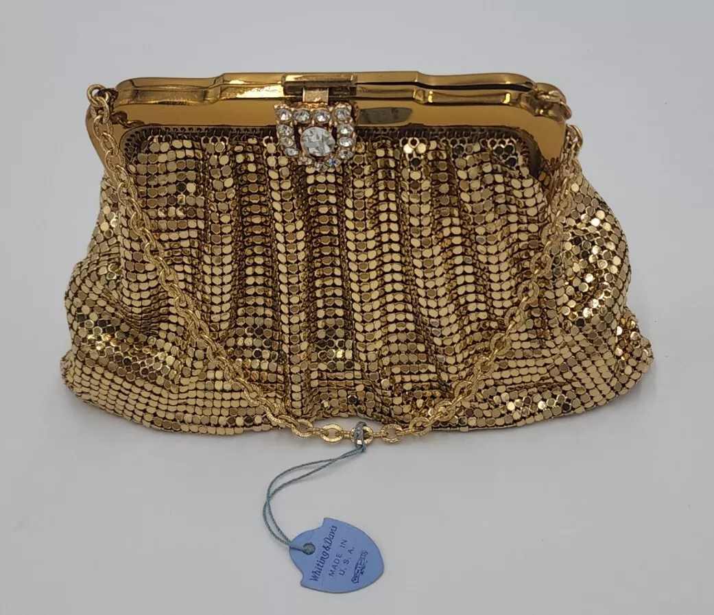Whiting and davis gold purse hotsell