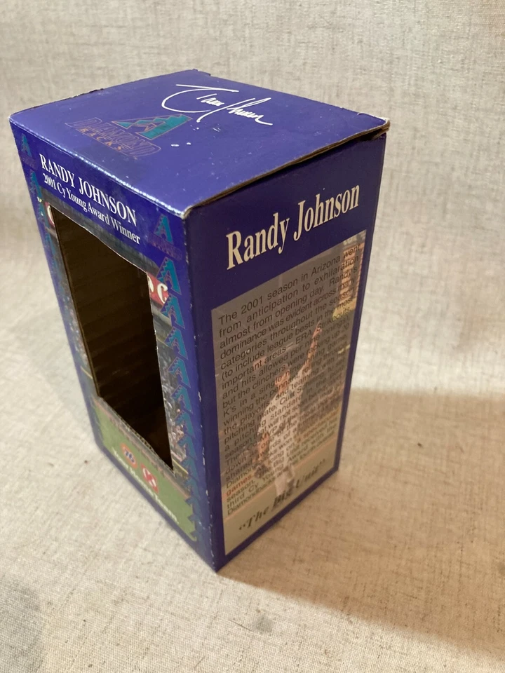 6-дюймовая фигурка Рэнди Джонсона из Arizona Diamondback 2001 Cy Young WS Hartland НОВАЯ в коробке - Изображение 3 из 3