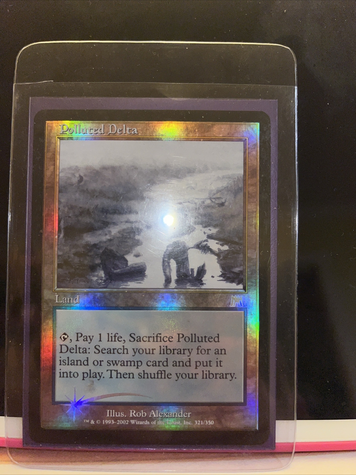 Magic The Gathering MTG - Onslaught ONS 2002 #321 Polluted Delta NM FOIL