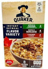 Quaker Flavor Variety Instant Oatmeal 12.1 oz Hot Cereal