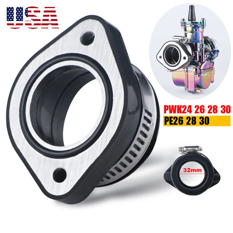 Adaptador de brida colector de carburador bota de admisión para moto de cross carburador PWK 26/28/30 mm Foto 3 de 4