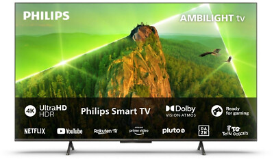 Philips 55PUS8108 55 Zoll LED Smart TV schwarz Hervorragend - Refurbished