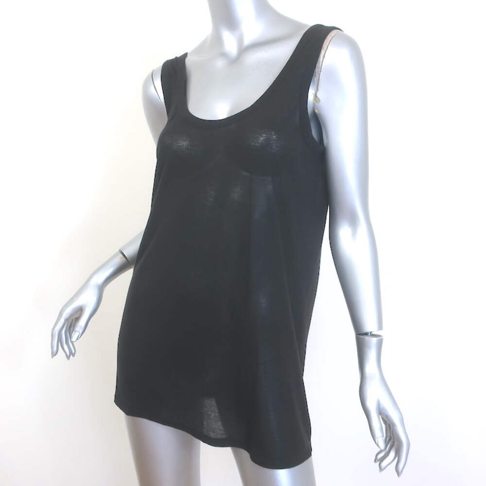 FILA Canotta The Row Thomaston scollo a scoop maglia nera taglia media