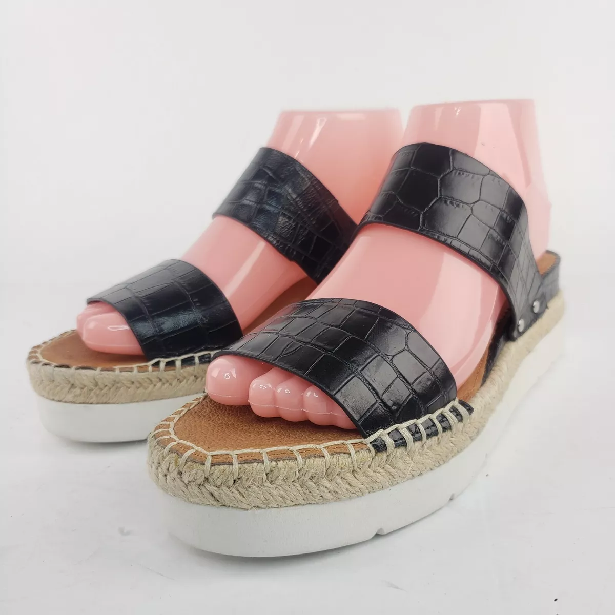 SARTO By Franco Sarto Cappy Sandal Women s Size 8.5 M Black eBay