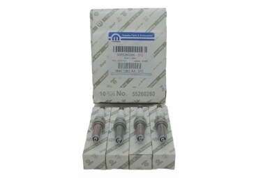4 Spark Plugs Original 55260260 Fiat MOPAR Argo Cronos Ram 700 1.3 Firefly