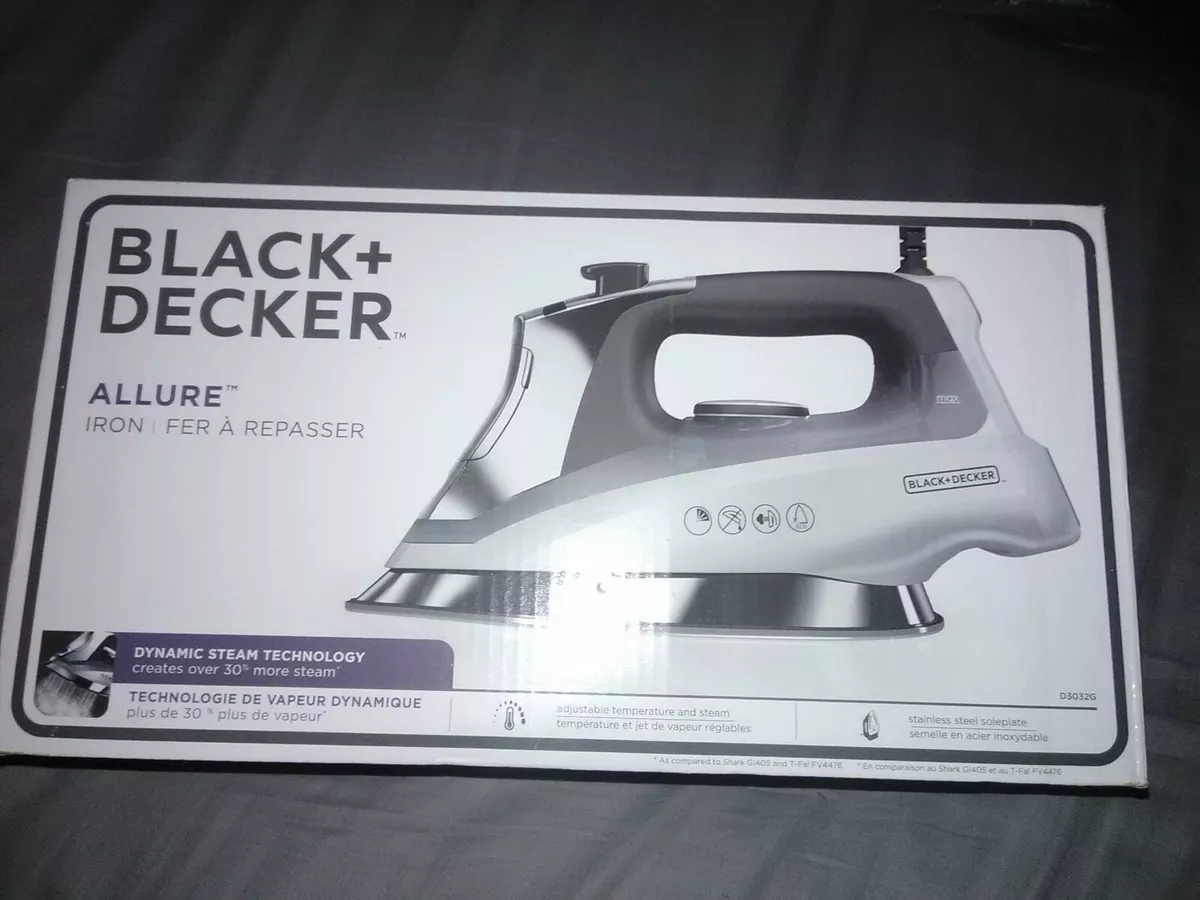 BLACK DECKER D3032G Professional Allure Clothes Iron - Stainless Steel Sole