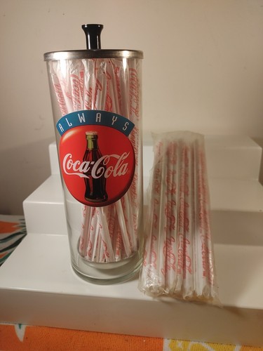 Coca-Cola Collection Napkin Dispenser, Straw Dispenser ,Little Chair, Napkins - Picture 8 of 13