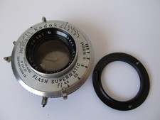 Kodak Ektar 152mm F/4.5 Lens w/Flash Supermatic Shutter   