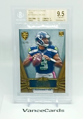 Russell Wilson Sepia #/40 BGS 9.5 2012 Topps Supreme #23 Rookie RC SP Seahawks 