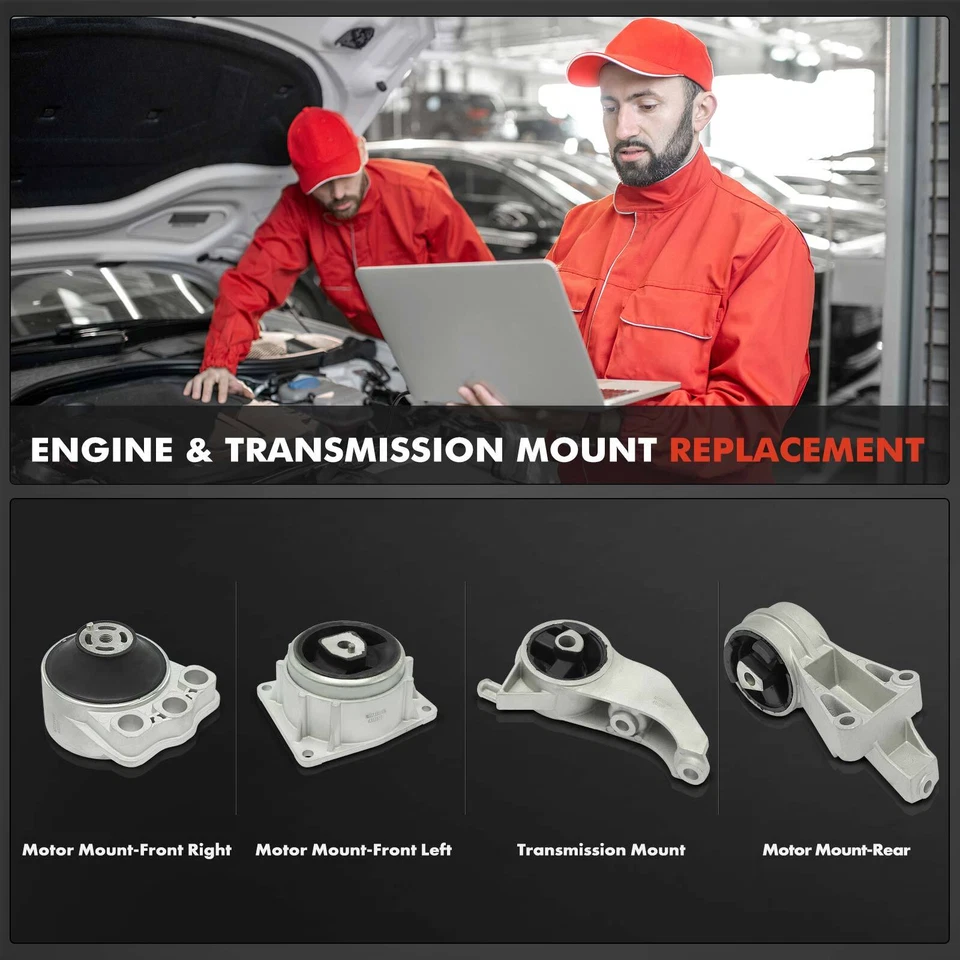 4x Montaje de motor y transmisión para Saturn L300 2001-2005 LS2 2000 LW300 2001-2003 Foto 2 de 4