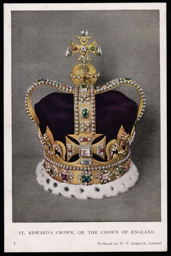 St Edwards Crown The Crown Of England Royalty Postcard