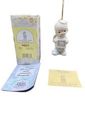 Precious Moments 183369 Peace On Earth….Anyway 1996 Ornament w Box Papers