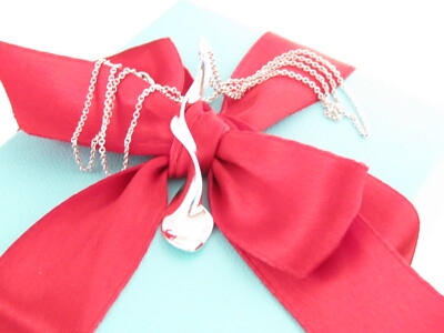 Tiffany & Co silberne Orchidee Blume Twist Gehry Halskette