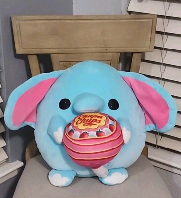 Zuru Snackle LOTTIE Elephant 14  JUMBO Plush CHUPA CHUPS Squishy Pillow