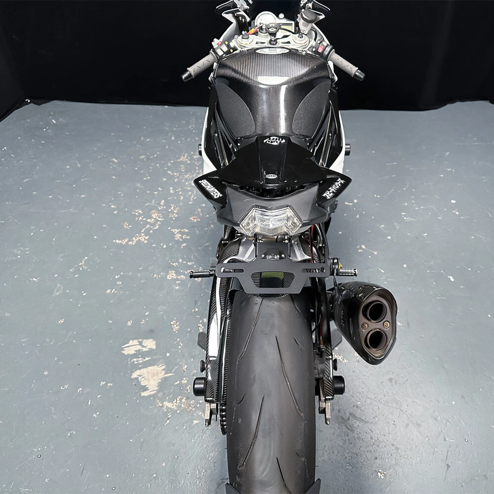 Soporte de matrícula eliminador de guardabarros con luz LED para BMW S1000R S1000RR HP4 1000 Foto 3 de 4