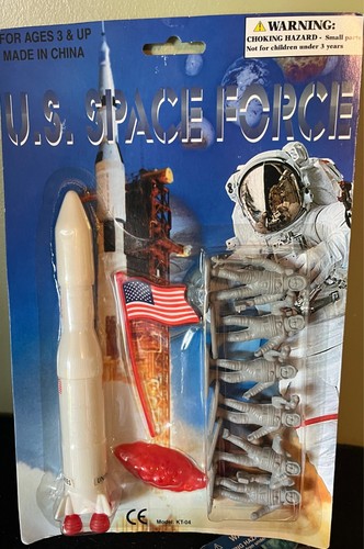 2 PAQUETES SELLADOS JUGUETE DE PLÁSTICO VINTAGE U. S. SPACE FORCE - Imagen 3 de 5