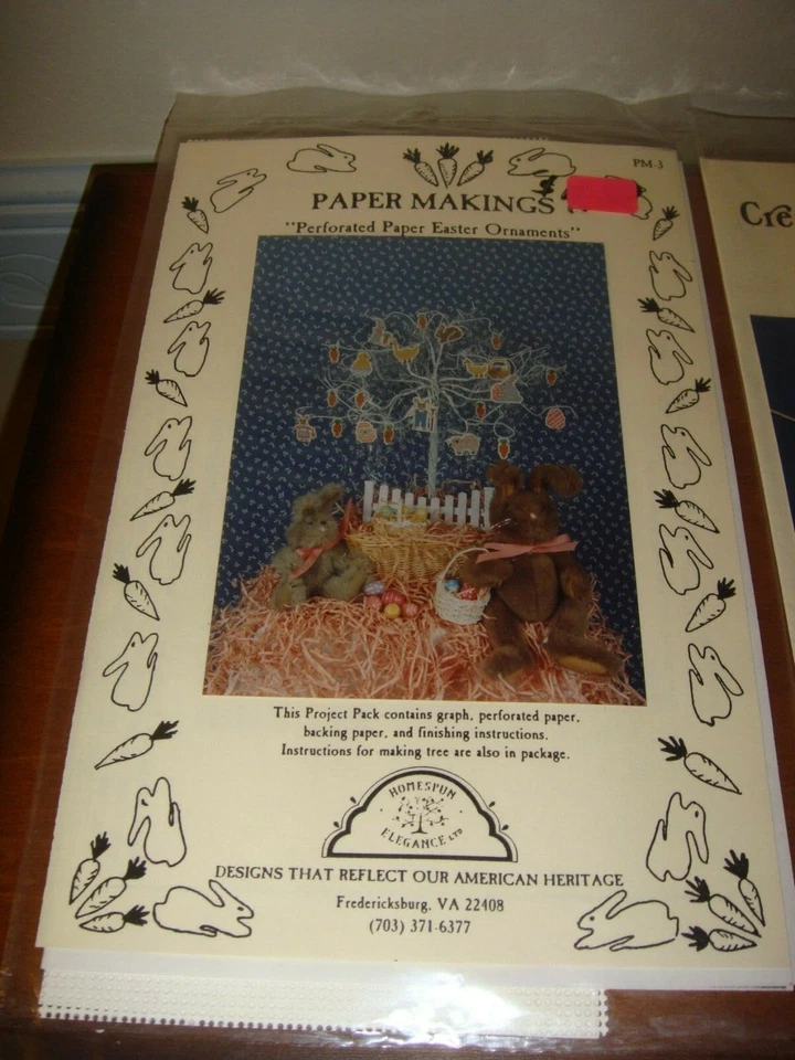 Creative Moments Cross Stitch Banner & Homespun Elegance Easter Ornaments - Image 3 of 4